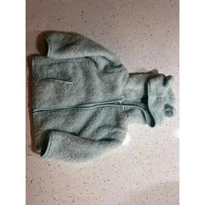 wonder nation girls zipfront fleece hood with ears size 16M